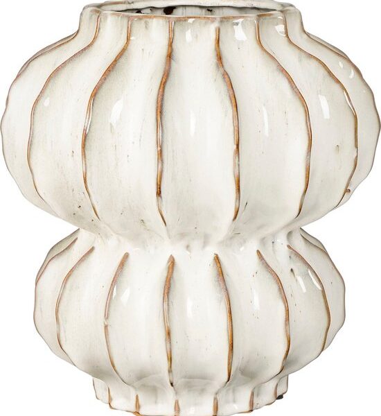 Mica Decorations Altea Vase - H35 x Ø33 cm - Keramik - Off White Wohnen & Kochen