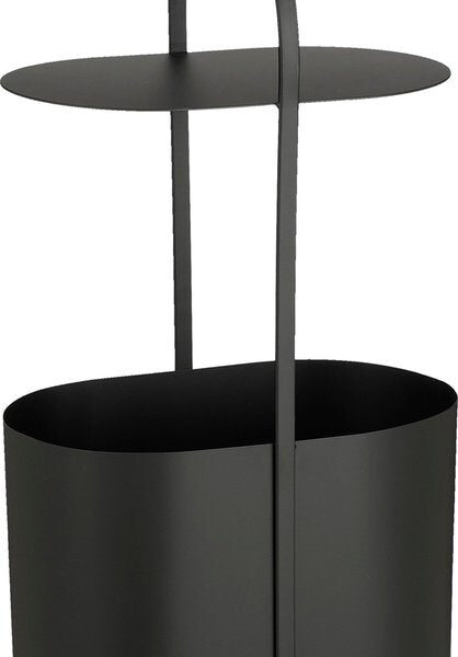 Mica Decorations Beistelltisch mit Lesetablett - L35 x B24 x H69 cm - Metall - Schwarz Wohnen & Kochen