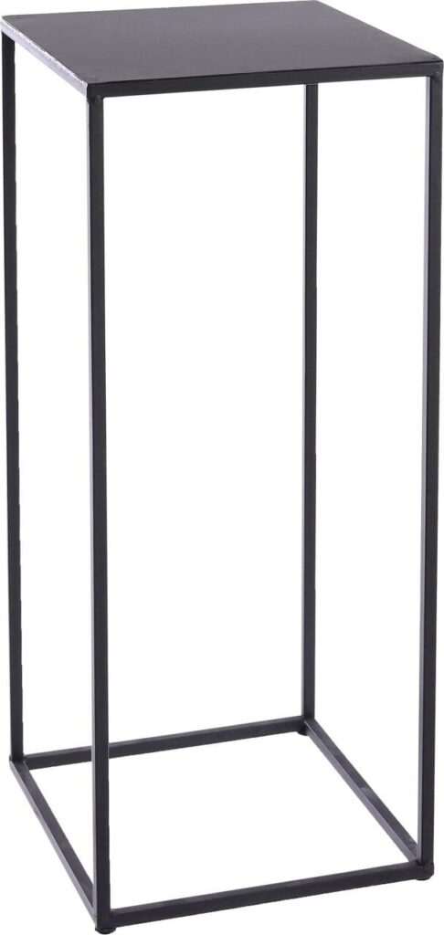 Mica Decorations Beistelltisch Quinty - 25x25x60 cm - Schwarz - Eisen Wohnen & Kochen