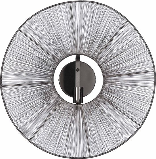 Mica Decorations Bodil Wandleuchte - H18 x Ø60 cm - Metall - Schwarz Wohnen & Kochen