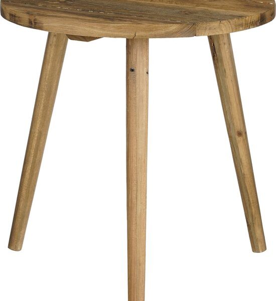 Mica Decorations Bold Beistelltisch - H43 x Ø40 cm - Recyceltes Holz - Braun Wohnen & Kochen