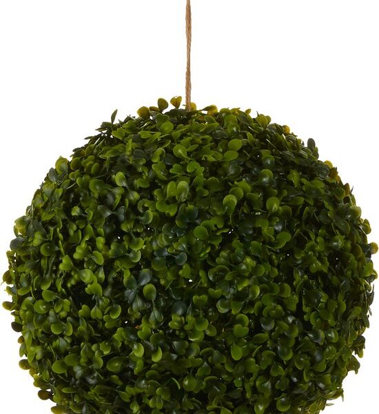 Mica Decorations Buchsbaum Zwiebel Künstliche Pflanze für draußen hängend - Ø28 cm - Grün Wohnen & Kochen