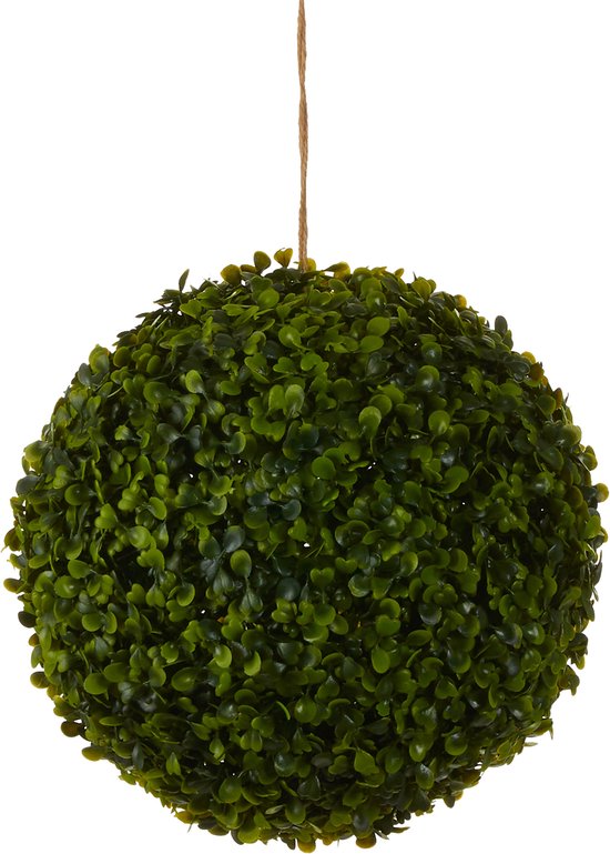 Mica Decorations Buchsbaum Zwiebel Künstliche Pflanze für draußen hängend - Ø28 cm - Grün Wohnen & Kochen