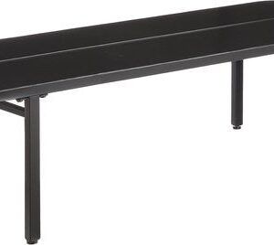 Mica Decorations Celo Bank für draußen - L120 x B40 x H36 cm - Metall - Schwarz Haus & Garten