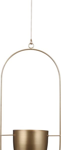Mica Decorations Dexter Blumentopf hängend - L24 x B14 x H83 cm - Gold Haus & Garten