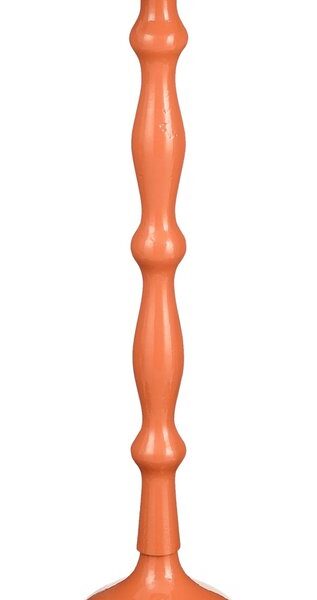 Mica Decorations Duco Beistelltisch - H66 x Ø25 cm - FSC 100% - Recyceltes Aluminium - Orange Wohnen & Kochen