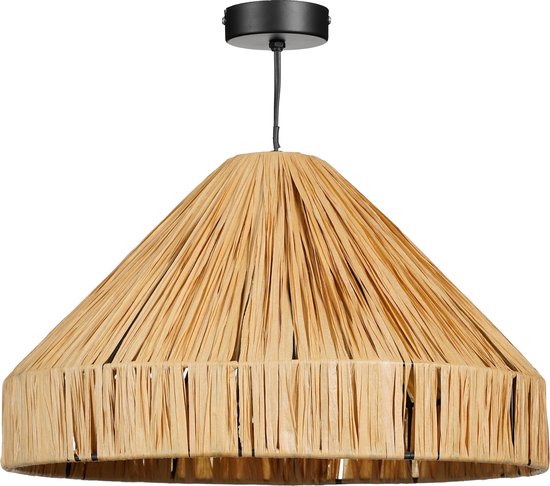 Mica Decorations Elisa Pendelleuchte - H24 x Ø40 cm - Raffia - Hellbraun Wohnen & Kochen