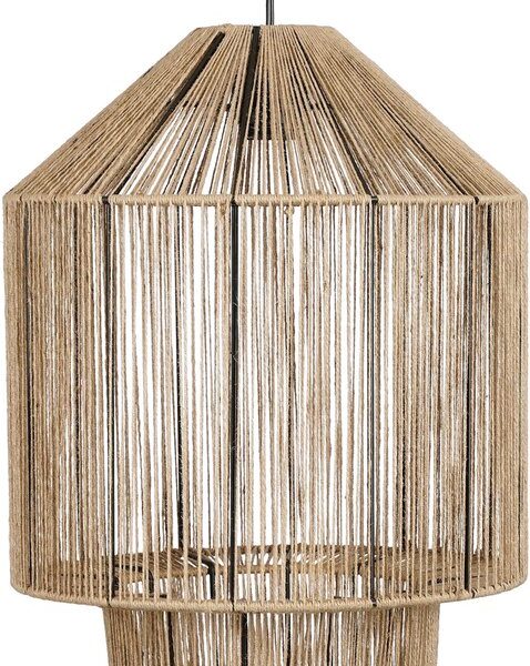 Mica Decorations Elsa Pendelleuchte - H49 x Ø35 cm - Jute - Hellbraun Wohnen & Kochen