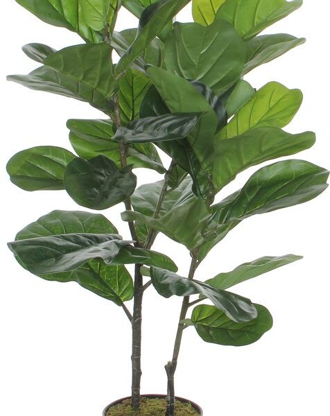 Mica Decorations Ficus Lyrata Künstliche Pflanze - H100 x Ø60 cm - Grün Wohnen & Kochen