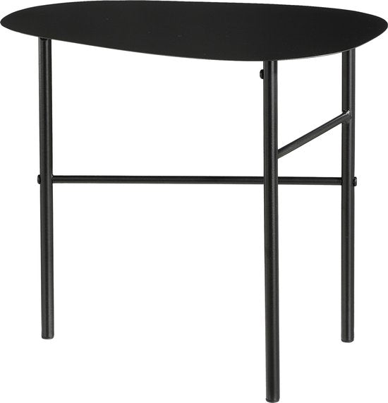 Mica Decorations Fonda Beistelltisch - L44 x B30 x H40 cm - Metall - Schwarz Wohnen & Kochen