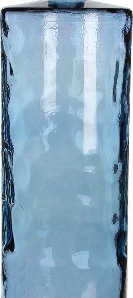 Mica Decorations Guan Flaschenvase - H75 x Ø25 cm - Recyceltes Glas - Blau Wohnen & Kochen