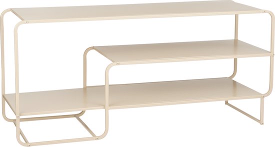 Mica Decorations Jules Couchtisch - L110 x B38 x H50 cm - Metall - Hellbraun Wohnen & Kochen