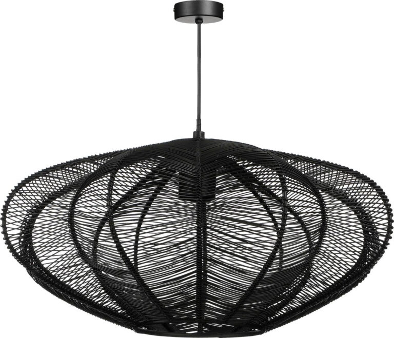 Mica Decorations Kanti Pendelleuchte - H20 x Ø41 cm - Metall - Schwarz Wohnen & Kochen