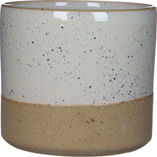 Mica Decorations Lago Blumentopf - H18 x Ø21 cm - Weiß Haus & Garten
