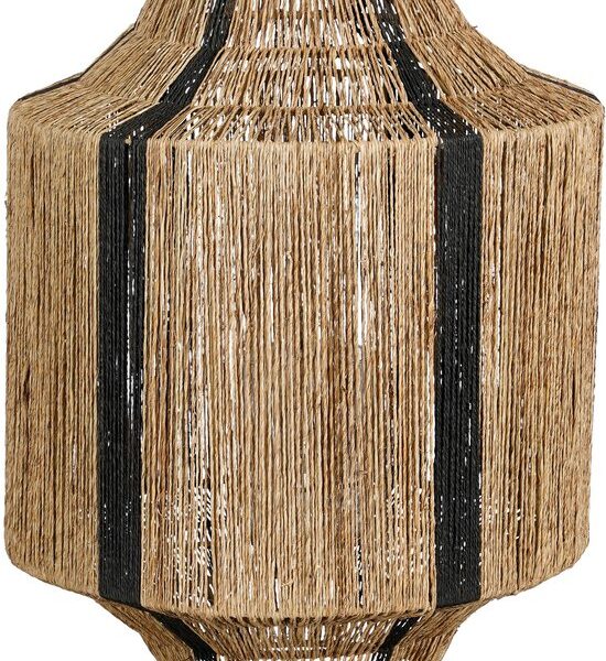 Mica Decorations Liliano Laterne - H51 x Ø40 cm - Jute - Schwarz Wohnen & Kochen