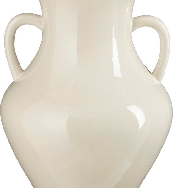 Mica Decorations Marian Vase - H33 x Ø26 cm - Keramik - Off White Wohnen & Kochen
