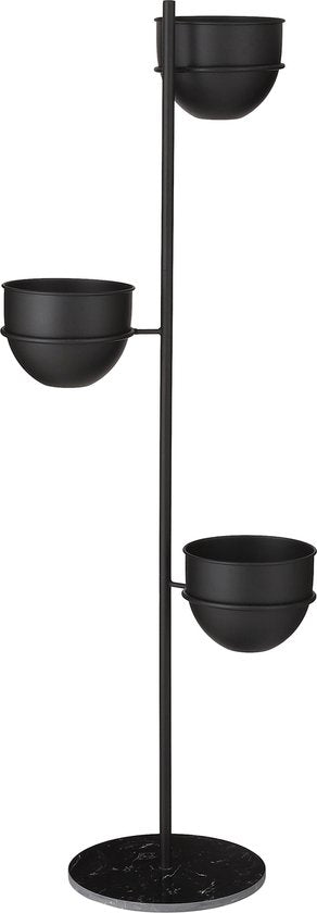 Mica Decorations Pflanzenhalter Standard - L40 x B33 x H140 cm - Schwarz Haus & Garten