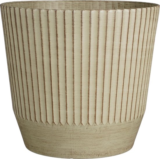Mica Decorations Rio Outdoor Blumentopf - H41 x Ø45 cm - Creme Haus & Garten