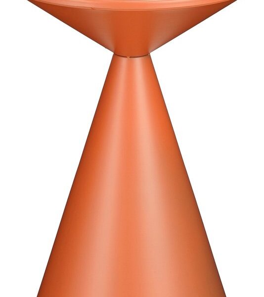 Mica Decorations Royale Beistelltisch - H55 x Ø40 cm - Metall - Orange Wohnen & Kochen