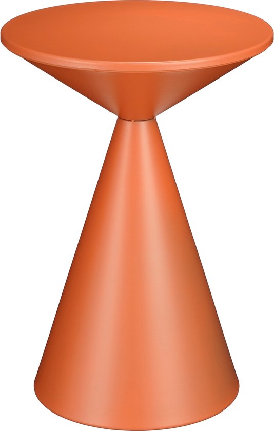 Mica Decorations Royale Beistelltisch - H55 x Ø40 cm - Metall - Orange Wohnen & Kochen