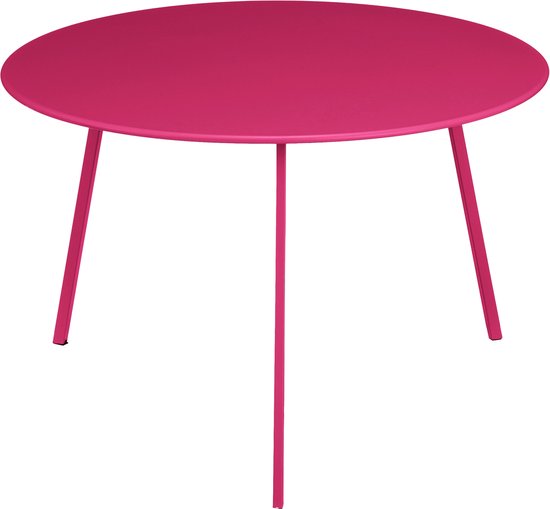 Mica Decorations Seatle Outdoor Beistelltisch - H38 x Ø58 cm - Metall - Fuchsia Haus & Garten