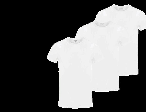 Milanoro - 3er-Set weiche Bambus-Shirts - Weiß - Größe XXL - Atmungsaktiv und bequem für den täglichen Gebrauch Kleidung
