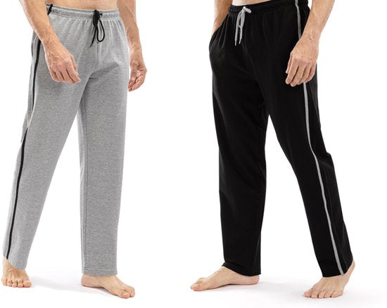 Milanoro Bequeme Jogginghose für Männer - Hellgrau - Größe M Kleidung