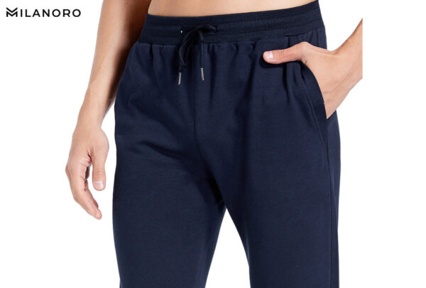 Milanoro Bequeme und ultraweiche Jogginghose - 2er Pack - Marineblau & Anthrazit - Größe XL Kleidung