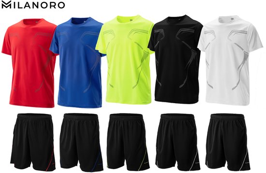 Milanoro - Stylisches Sporttrikot für Männer - Grün - 3XL Kleidung