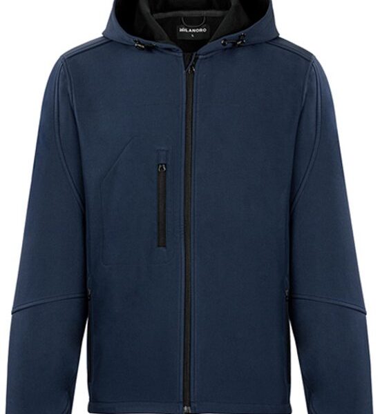 Milanoro - Wind- und wasserdichte Jacken - Jacke mit Kapuze - Navy - L Kleidung