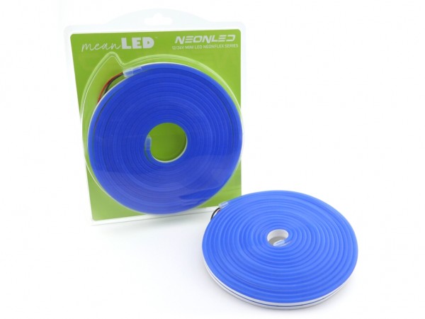 MINI neonLED Silikon-Schlauch 5m Rolle 8W/m 12VDC IP67 Farbe: Blau (470nm)