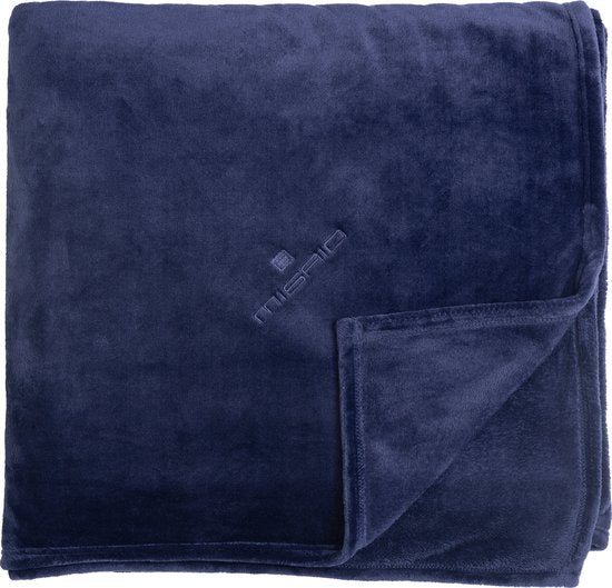 Mistral Home - PLAID - Flanell - 240 x 220 cm - einfarbig - blau Wohnen & Kochen