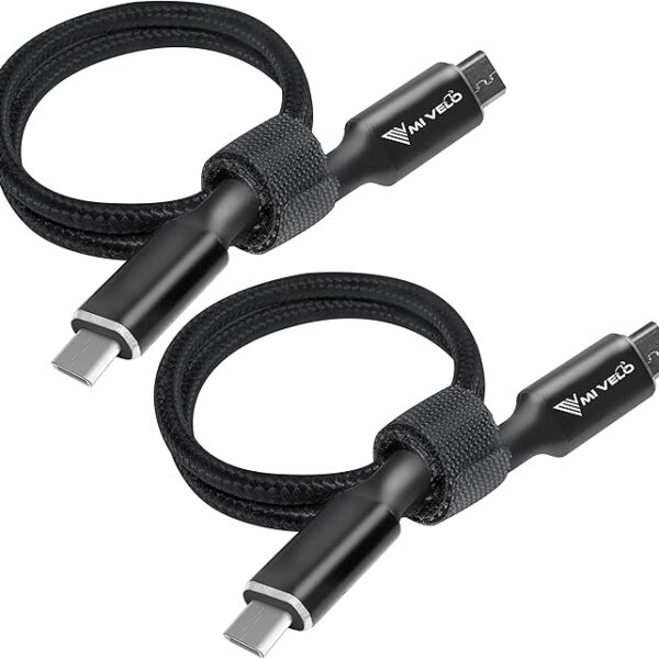 MIVELO E-Bike Display Kabel - Micro-USB auf USB-C - 40 cm - Schwarz Auto & Fahrrad