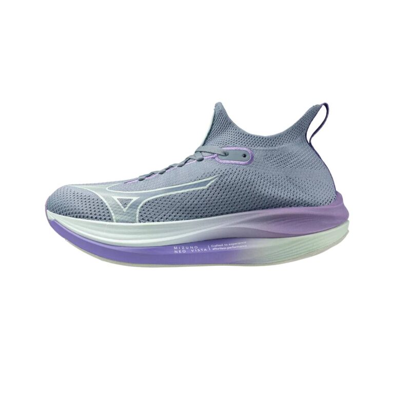 Mizuno Neo Vista Grau Lila SS25 Damen Schuhe