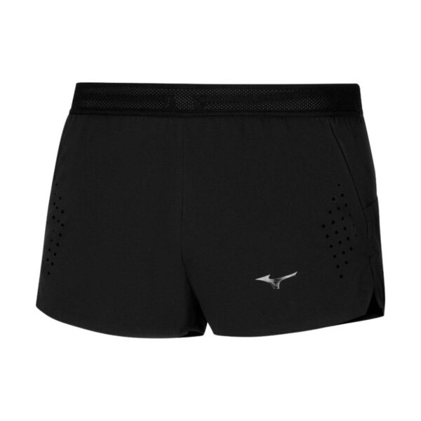 Mizuno Tech Light Split 1.5 Shorts Schwarz