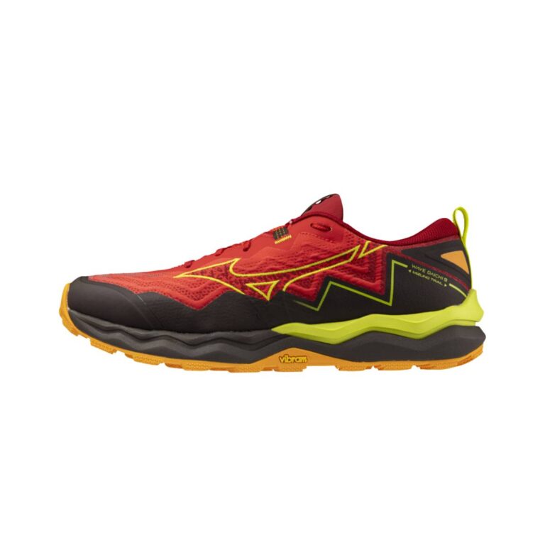Mizuno Wave Daichi 9 Schuhe Rot Gelb Schwarz SS25