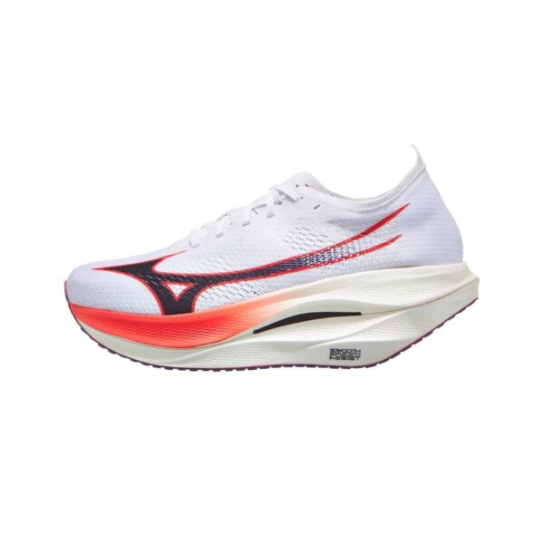 Mizuno Wave Rebellion Pro 3 Weiß Rot AW25 Unisex