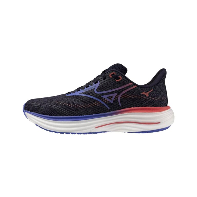 Mizuno Wave Rider 29 Schuhe Schwarz Lila Rot AW25 Damen