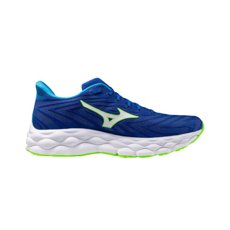 Mizuno Wave Sky 8 Schuhe Blau Weiß SS25