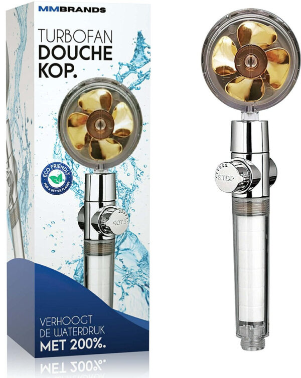 MM Brands Wassersparender Duschkopf - Hochdruck-Handbrause - Regenbrause Wassersparend Wohnen & Kochen