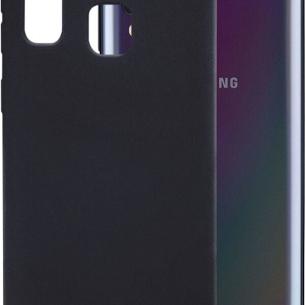 Mobilize Rubber Gelly Telefon Fall geeignet für Samsung Galaxy A40 Case Flexible TPU Backcover - Matt Schwarz Elektronik