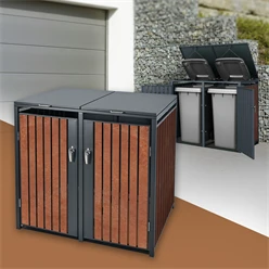 Mülltonnenbox 2er bis 240L 132x80x116