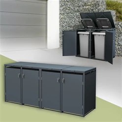 Mülltonnenbox 4er bis 240L 264x80x116