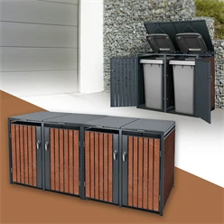 Mülltonnenbox 4er bis 240L 264x80x116