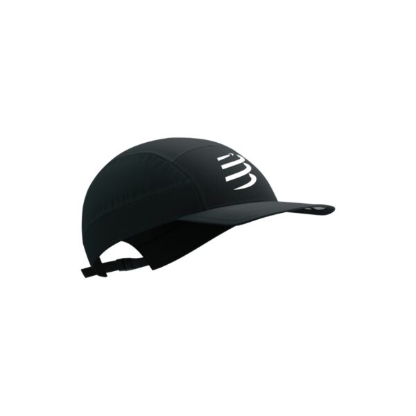Mütze Compressport 5 Panel Light Schwarz Laufen