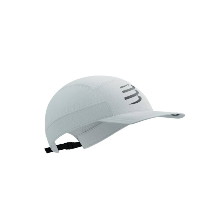 Mütze Compressport 5 Panel Light Weiß Laufen