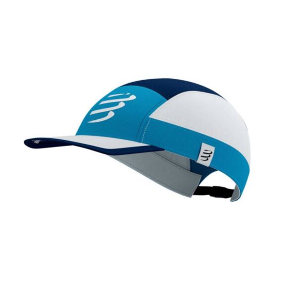 Mütze Compressport Panel Light Blau Weiß