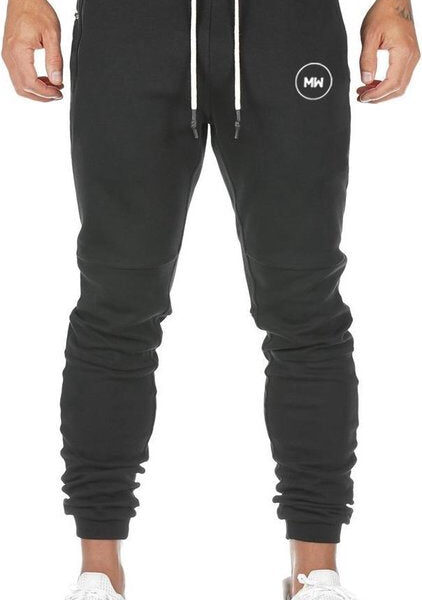 MW® - Herren-Trainingshose - Herren-Sweatpants - Lange Sporthose - Hose mit Taschen - Größe M Kleidung