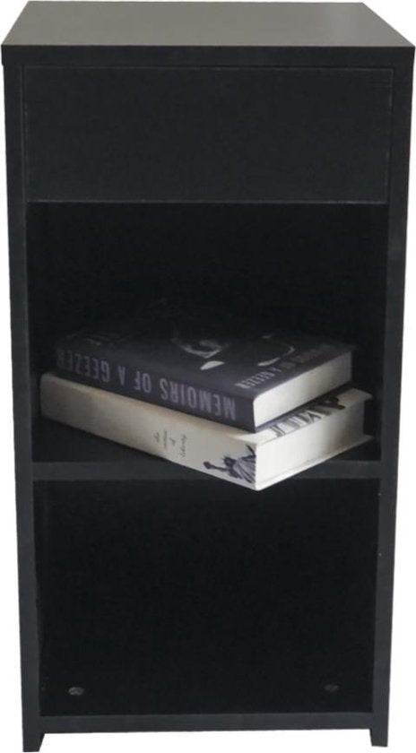 Nachttisch Dielenschrank 65 cm hoch schwarz Wohnen & Kochen