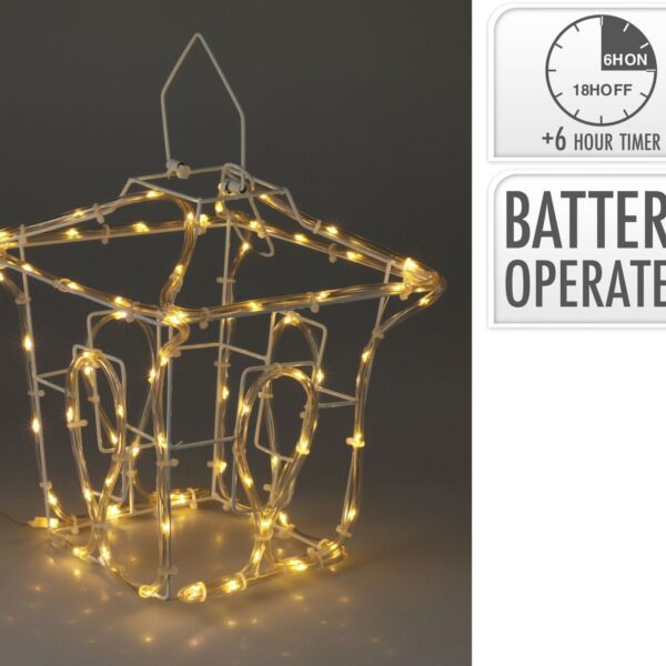 Nampook Snake light Laterne - Polypropylen - Warmweißes Licht - 22x22x25 cm Weihnachten